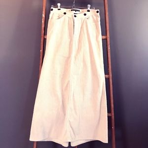 Ralph Lauren Full Length Corduroy Skirt Size 2